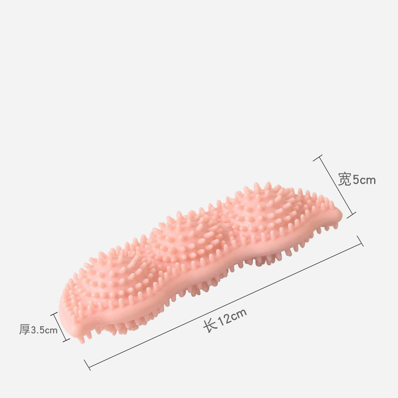 Update Dog Chew Toys For Cleaning Teeth Pink Soft Rubber Bone Funny Ball Interactive Donut Treat Set Small Medium Dogs Pet Gifts