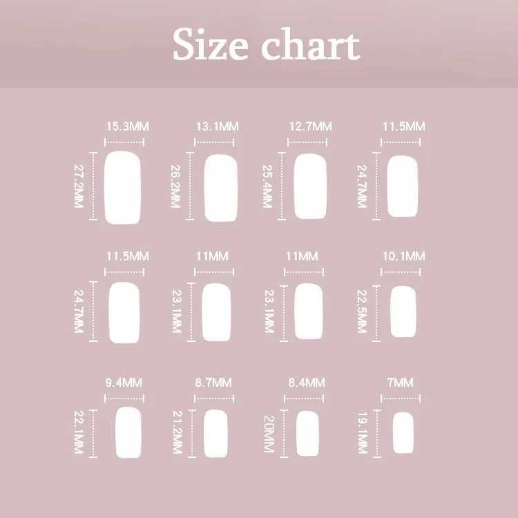 Simple white French wearable rectangular fake nails fully covered detachable with glue embossed on the nails. Wholesale of fake nails W250410