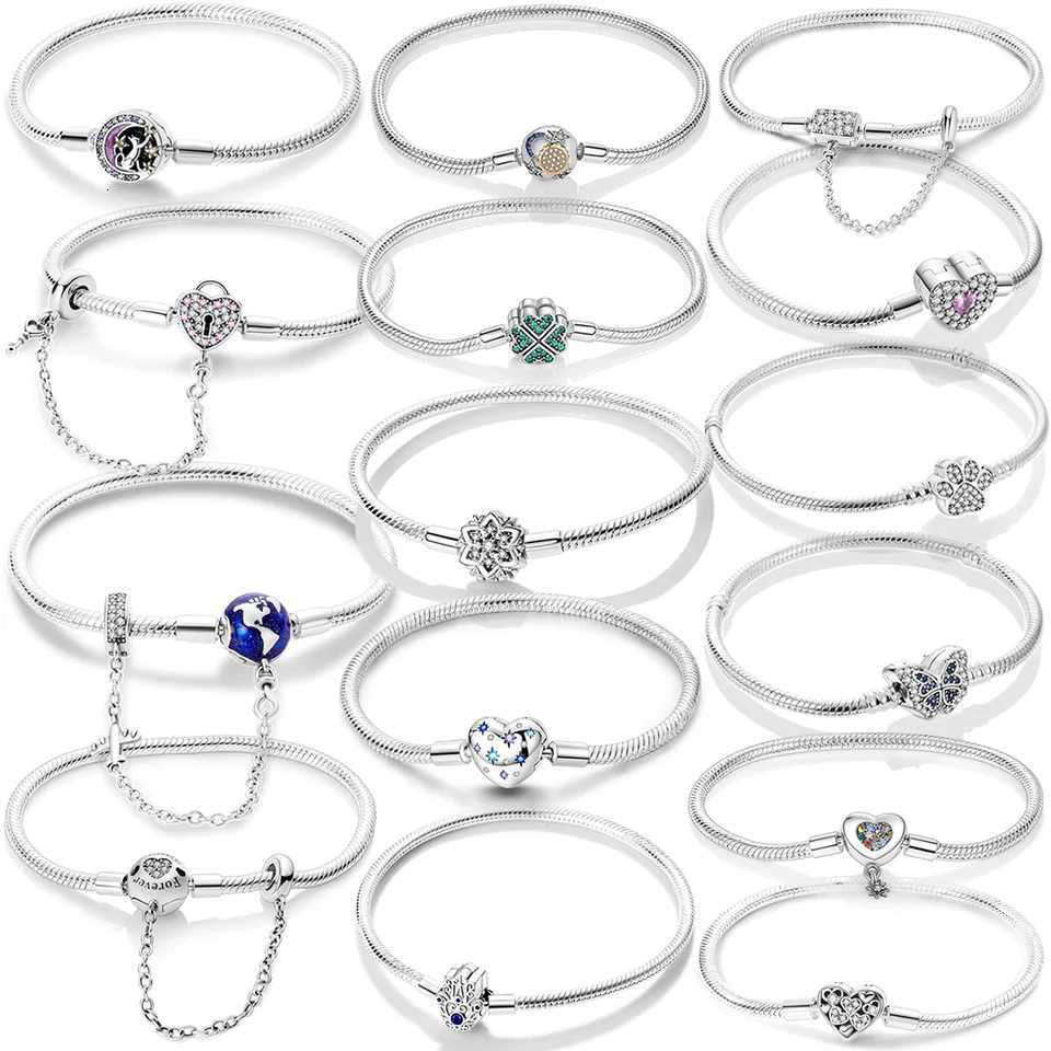 Original Heart Shell Butterfly Footprint Bracelet 925 Sterling Silver Fit Brand Me Charm Beads Fashion Women Bracelet JewelryT251110