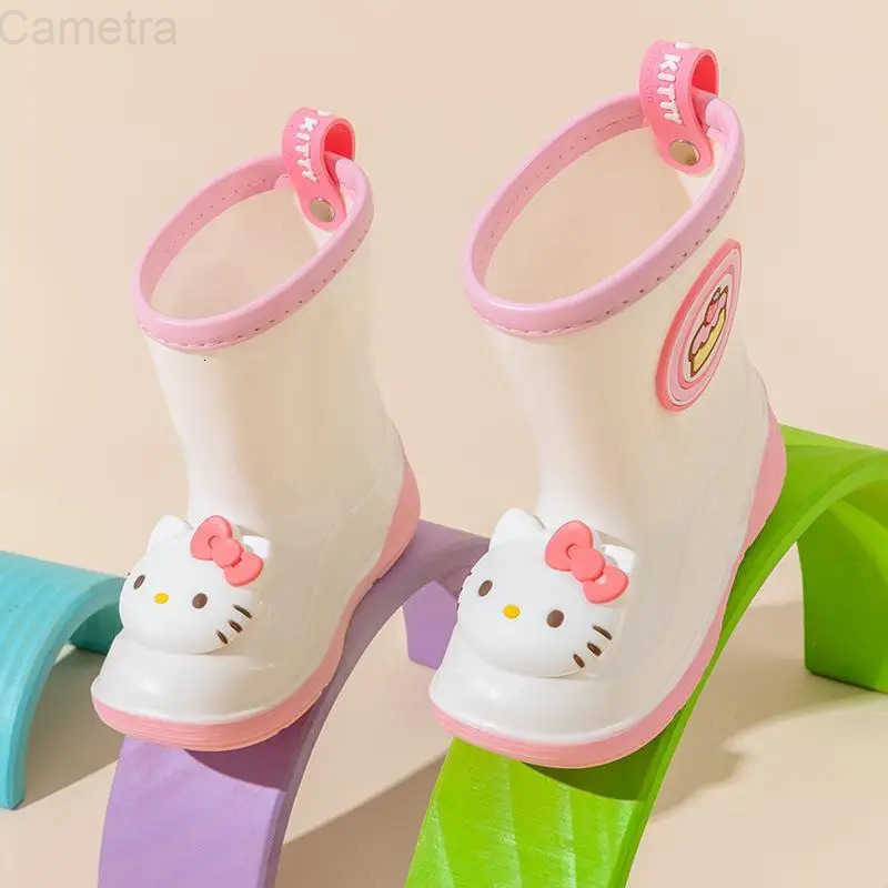 Sanrio Cute Cartoon Sanrios Hello Kittys Kuromi My Melody Children Rain Boots Good-Looking Water Shoes High Quality Fashion Rain Boot H251110