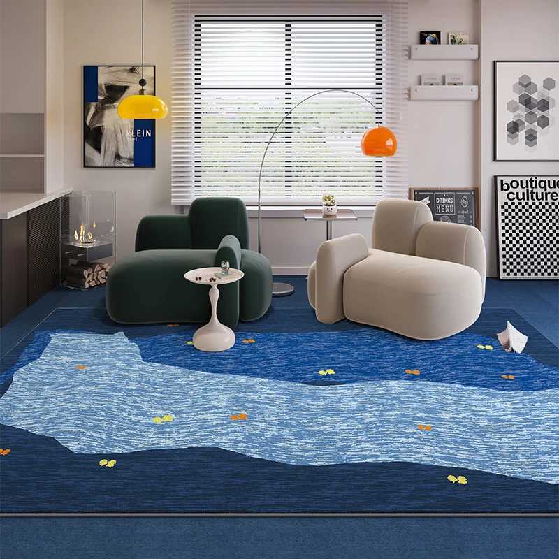 VIKAMA Carpet Living Room Cream Sofa Coffee Table High-end Ins Light Luxury Bedroom Bedside Floor Mat Home Decoration Y251110