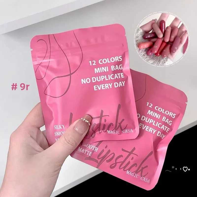 Velvet Matte Lipstick Set 12 Pieces Mini Capsule Long Lasting Waterproof Portable Solid Lip Gloss Rich PigmentT251110