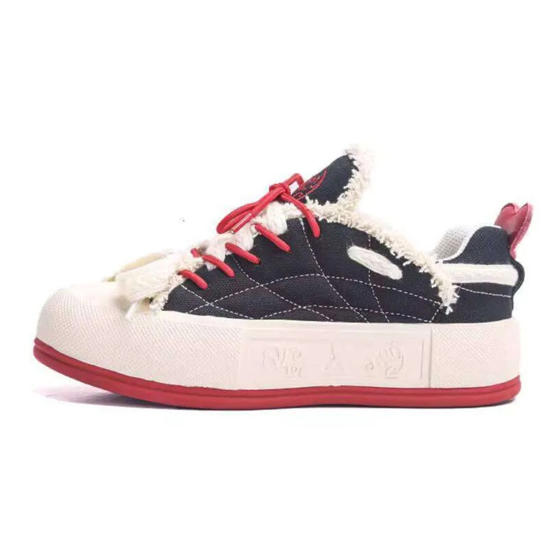 Jifffly x Qingwantian Q.VONTON Women's Versatile White Shoes Thick - Sole Height - Increasing Casual Sports Sneakers