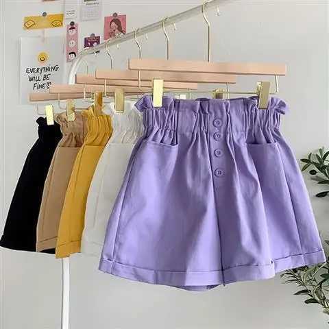 2024 Summer Childrens New Girls Shorts Baby Thin Shorts Trouser Childrens Korean Girls Sle Casual Clothing 3-12 Years Z250410
