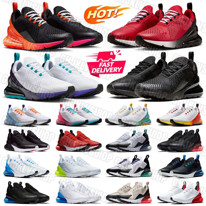 New 270 Mens trainers 270s Running Shoes Women Sneakers Chaussures Triple Red Black White University blue Outdoor Sports 36-45