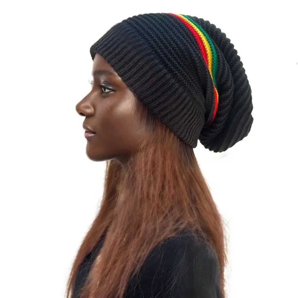Beanies Pullover Weaving Reggae Hat Striped Color Hip Hop Hat Jamaica Knitted Hat Warm Casual Wear Skull Caps Reggae LoverXJ251110