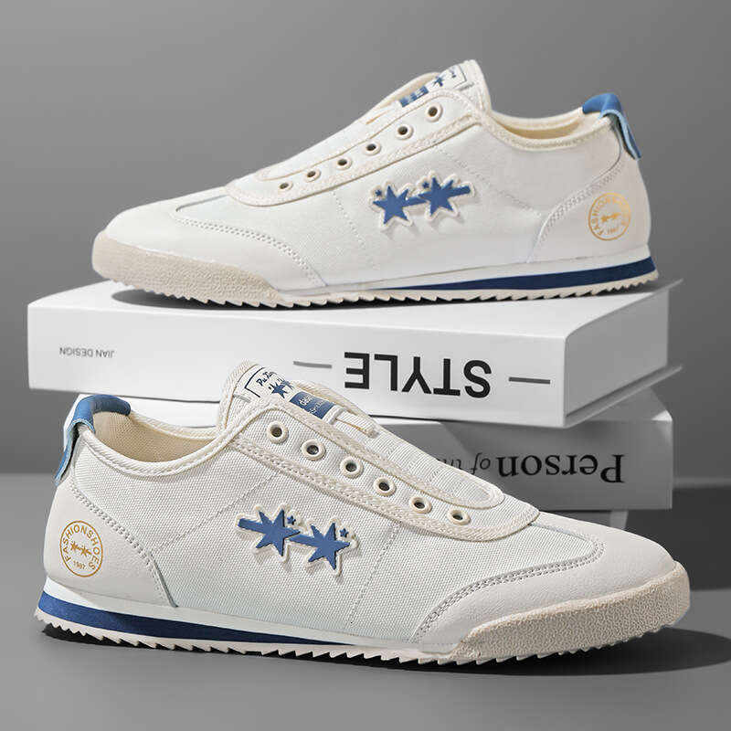 Men's Summer Forrest Gump Slip-On Breathable Canvas Lazy Casual Internet Celebrity Trendy Shoes 9833