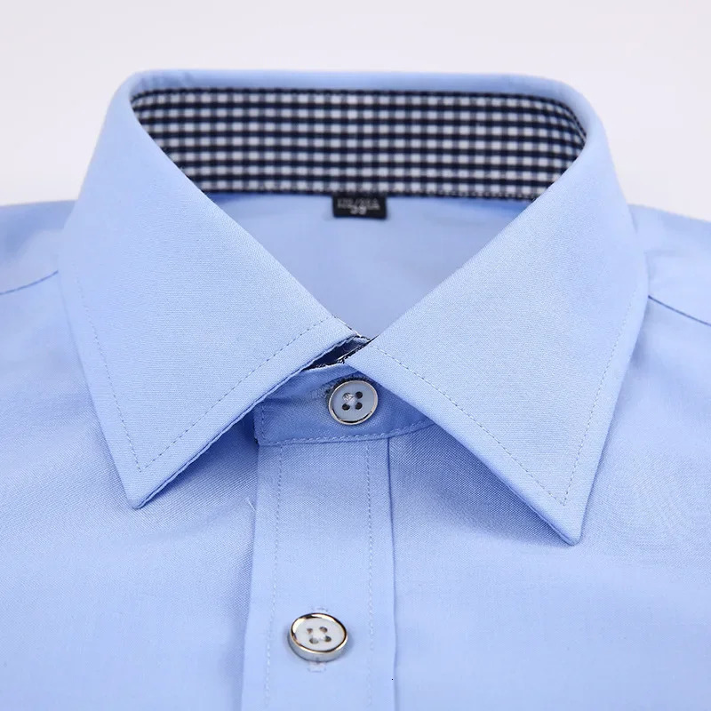 Quality Formal French Cufflinks Shirt Mens Long Sleeve Tuxedo Male Slim Fit Button Cuff Men Dress Shirts Party Wedding 250408