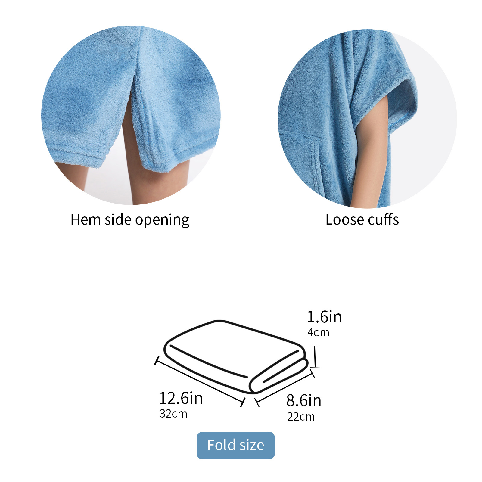 Kids Changing Towel Surf Poncho, Soft Hooded Swim Towel, Thin And Lightweight Quick Drying Absorbent Changing Towel, For Beach Pool Surfing Swimming D