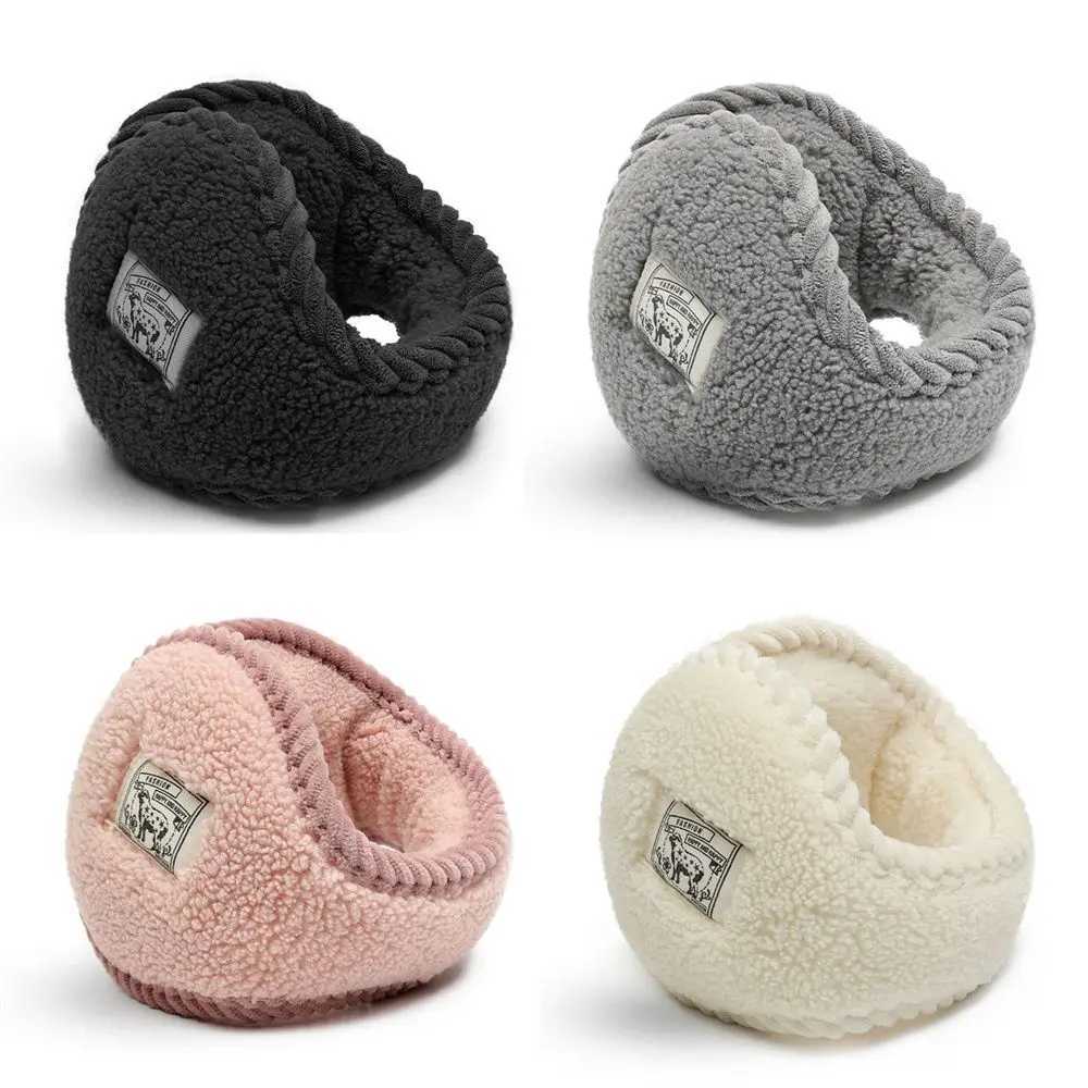 New Women Earmuffs Winter Windproof Warm Earmuff Lamb Wool Ear Protect Solid Earcap Ear Muffs Cover Winter Ski Wear Accessory W251110