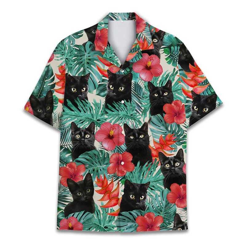 Interesting Raccoon 3D Printed Mens Hawaiian Casual Short Sleeve Collar Shirt Womens Childrens Summer Holiday Short Sleeve Shirt X250410