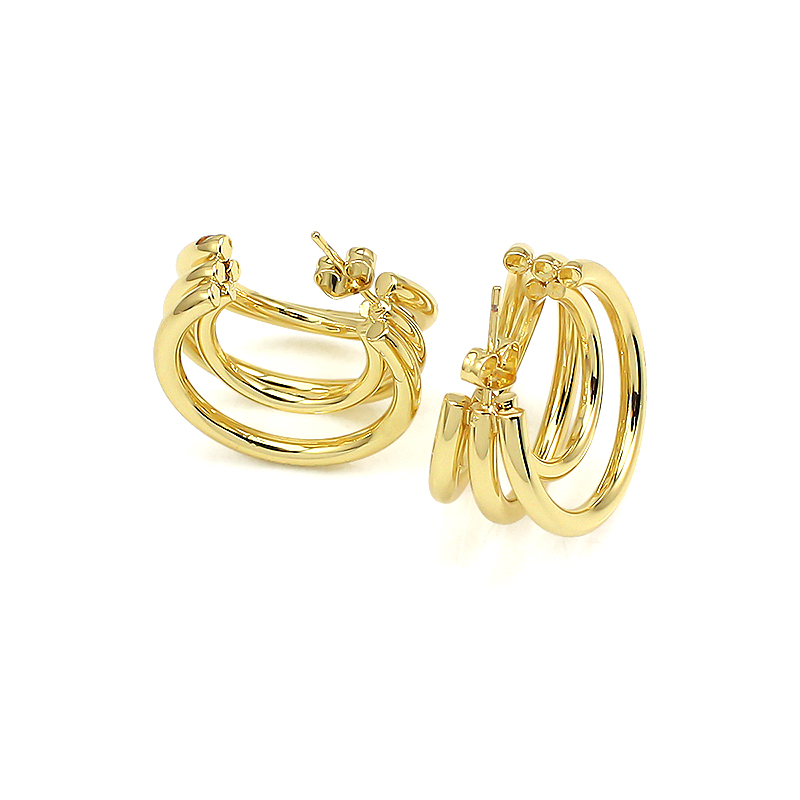 Stainless Steel Earrings Simple Elegant Women's Earrings 18k Gold Plated Earrings Women's Earrings Stud Gift Jewelry