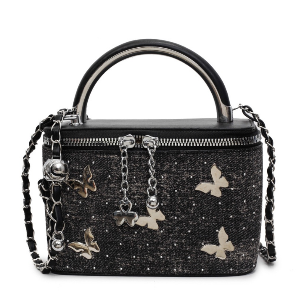 Chic & Modern Butterflies Embossed Leather Crossbody/Shoulder Purse with Unique Niche Appeal