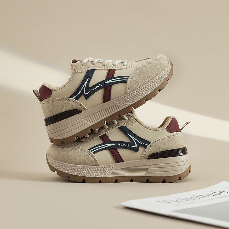 designer shoes 2025 new women's shoes spring and autumn thick-soled sports shoes breathable versatile lightweight and casual dad shoes
