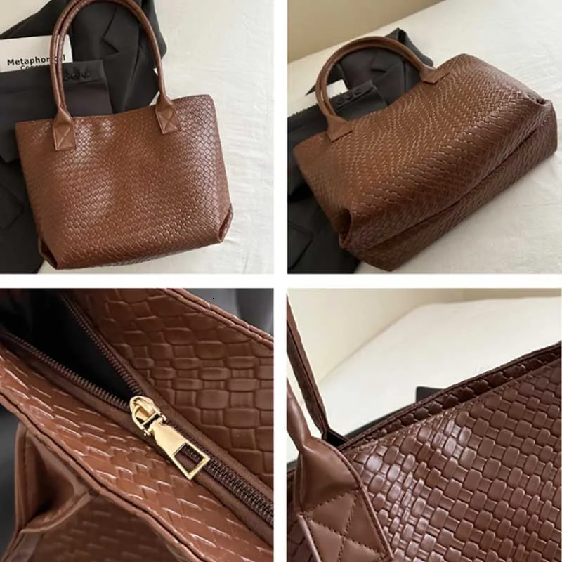 New Luxury Womens Tote Bags Large Capacity Crocodile Pattern Handbags Daily Commuting Shoulder Bag Clutch Purse Bolso Mujer R251110