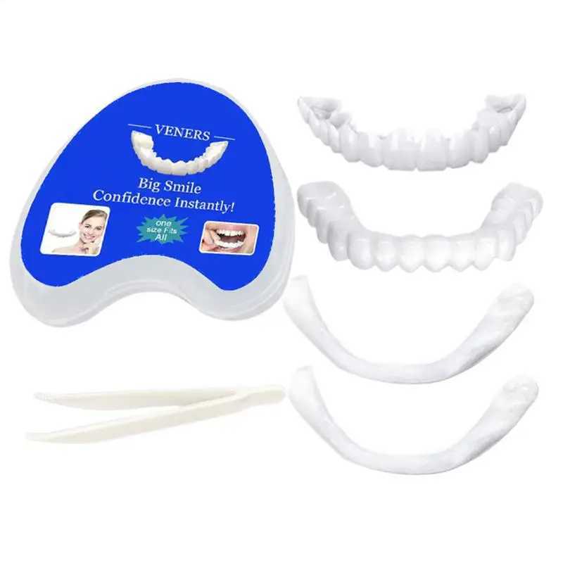 Temporary denture veneers upper and lower brackets push notifications single plate buckle denture kits denture covers M250410