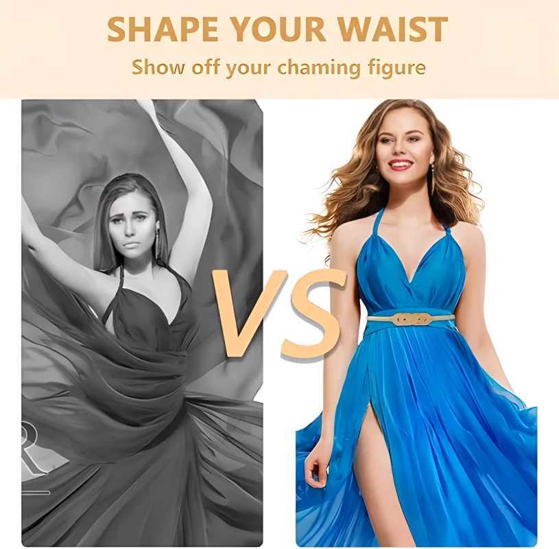 Wens Metal Tight Waistband DressGold Elastic Thin WaistbandElastic Dress Waistband X250410