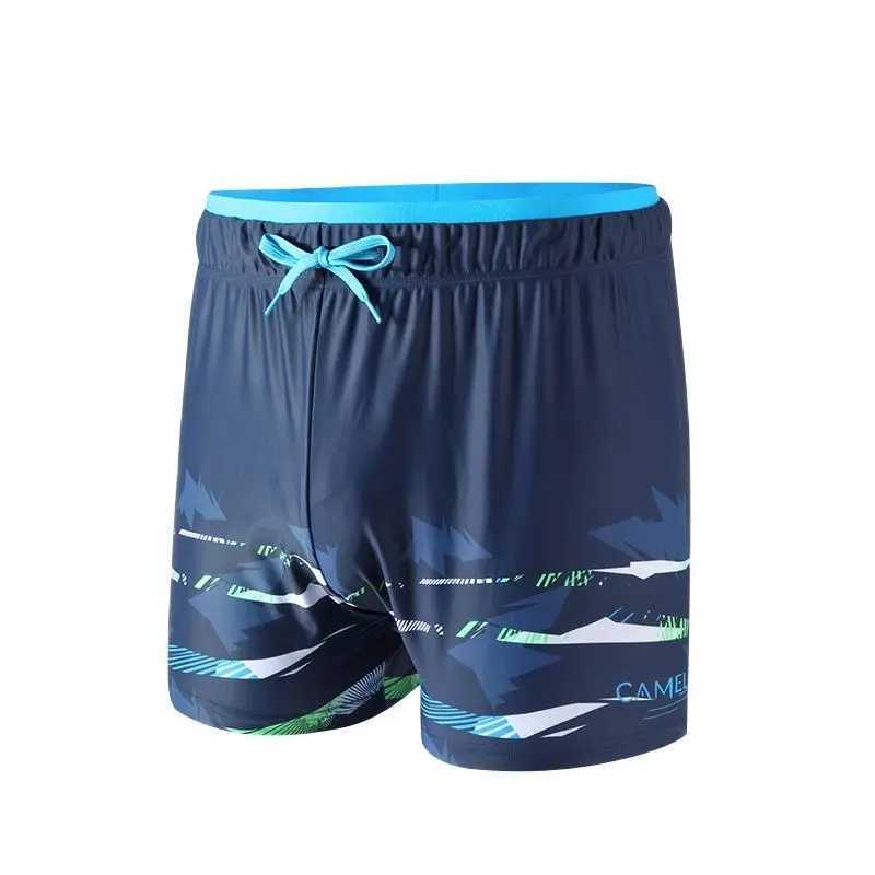 Golden cam mens swimsuit moisture resistant mens boxer swimsuit mens loose beach mens summer shorts mens swimming trunks X250410