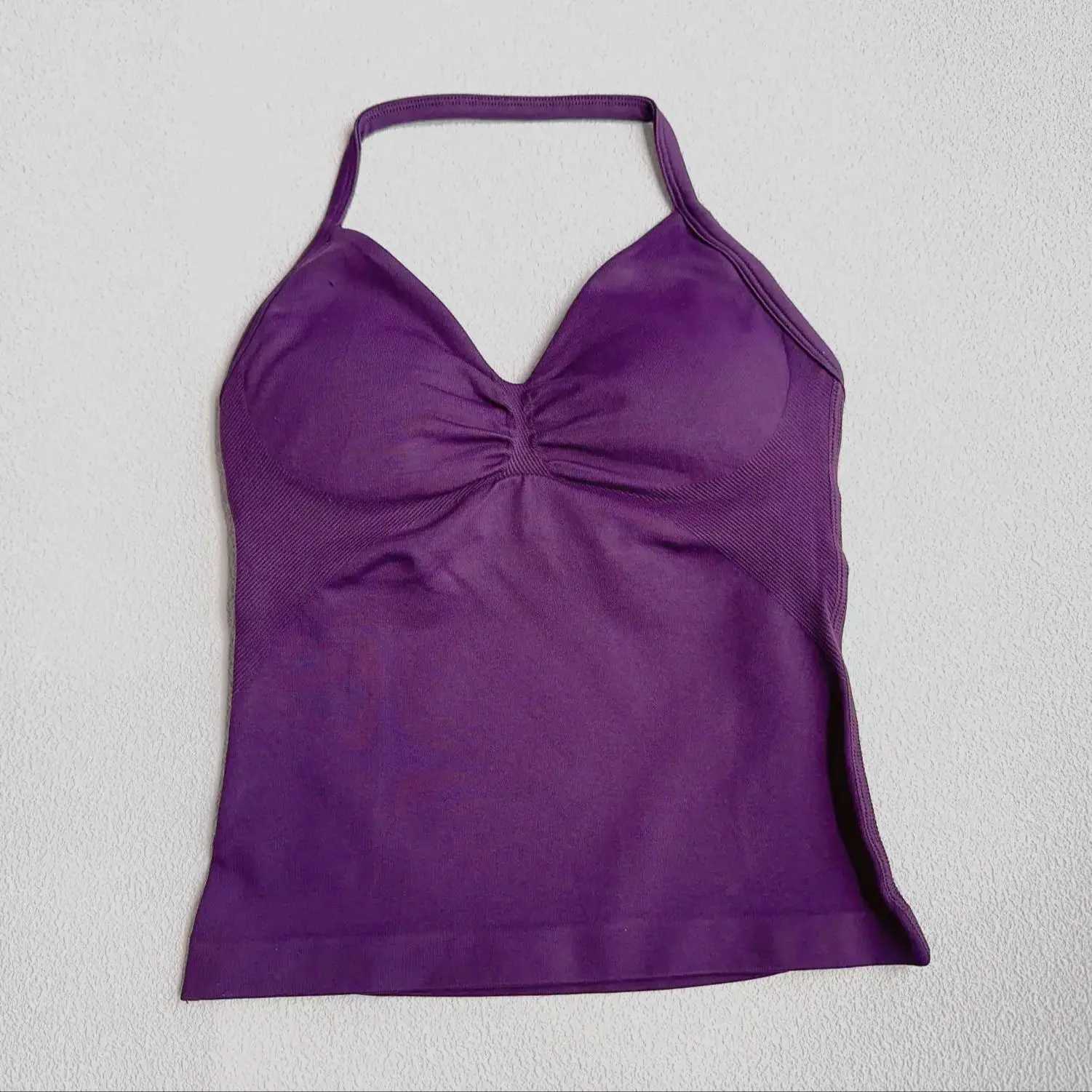 No new impact sports yoga vest womens fitness yoga top gym clothing strapless built-in braXJ250410