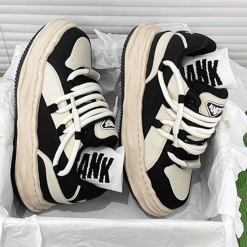 Unique Designer Sneakers INS National Trend Versatile Dissolving Men Thick Sole Stylish Fashion Casual Sports Shoes