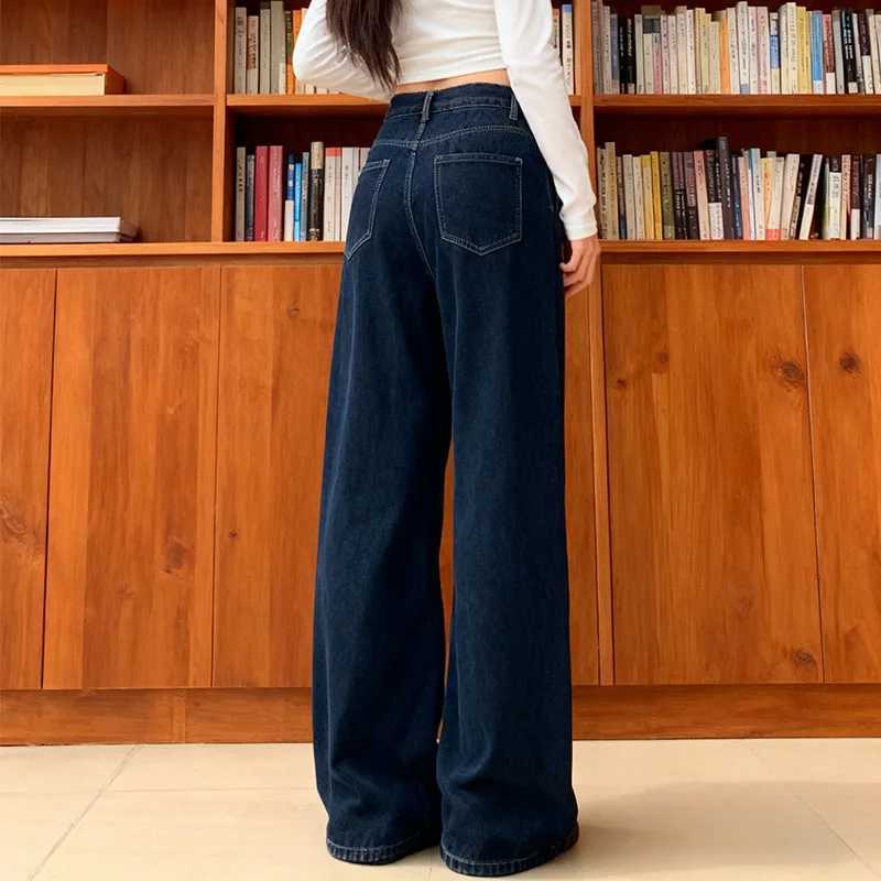 Winter Womens Y2K Flared Wide Leg Jeans Denim Thermal Fleece Lined Warm Casual Classic Style for Cold Weather C251110