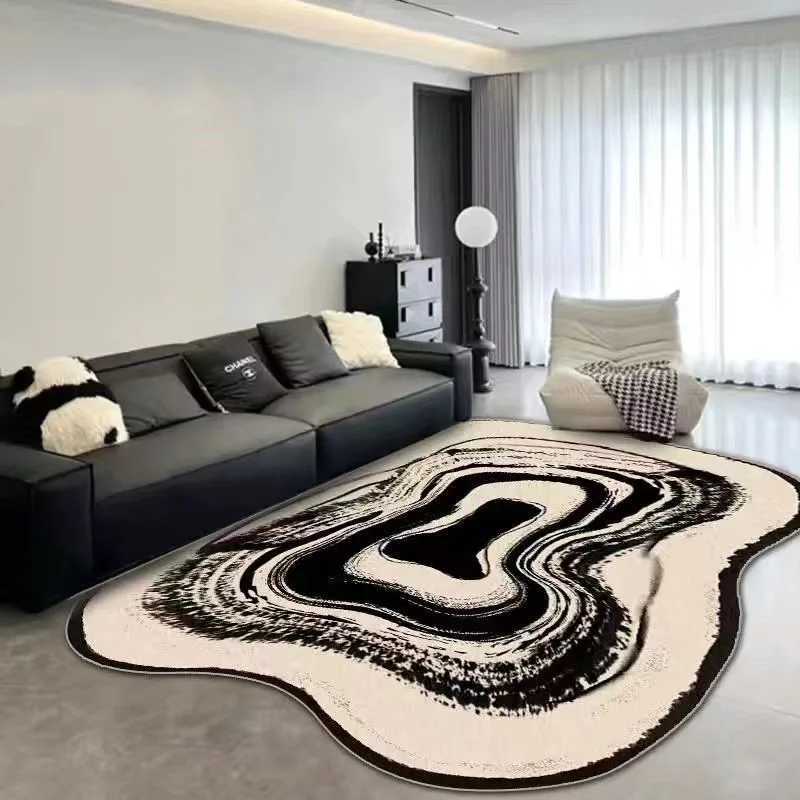 VIKAMA 1PC Abnormal-Shaped Irregular Living Room Carpet Household Cashmere Light Luxury High-End Sofa Coffee Table Cushion Y251110