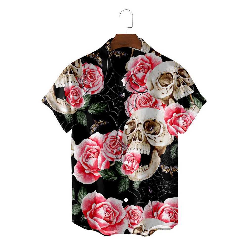 Summer short sleeved shirt 2024 new cool print beach casual Hawaiian vacation trend mens cardigan breathable X250410