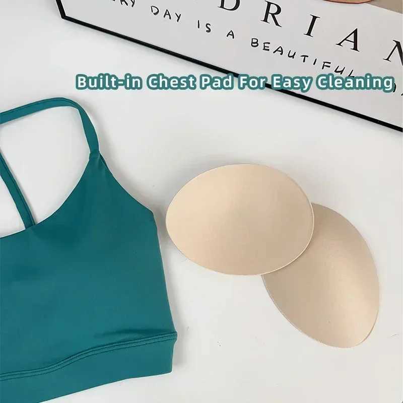 Womens fitness sports bra top sexy beauty back gym crop top shockproof fitness fast drying Pilates running yoga vest topXJ250410