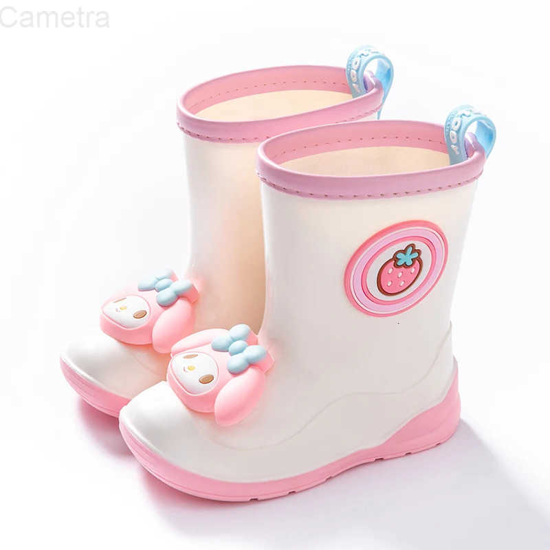 Sanrio Kids Girl Boy Rain Boots Waterproof Rainboots Childrens Shoes Rubber Boots Kids Baby Cartoon Water Shoes Boots H251110