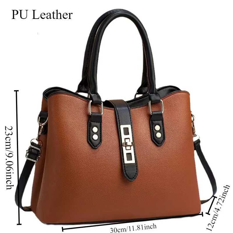 Designer Bag for Women PU Leather Fashion Solid Color Handbag Zipper Closure Adjustable Shoulder Strap Womens Shoulder bag K251110
