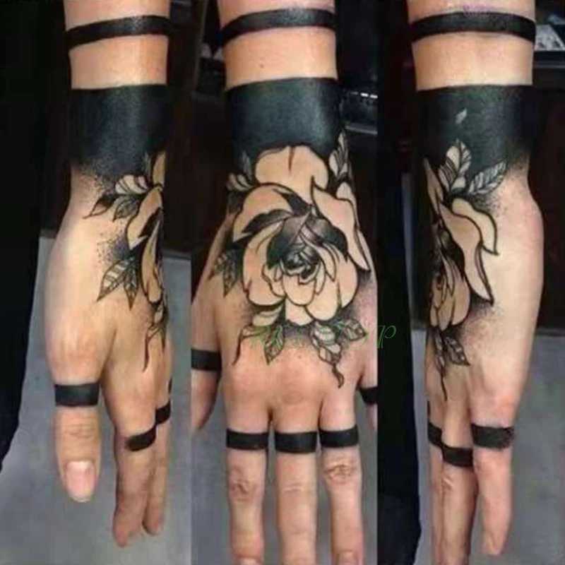 Waterproof temporary tattoo sticker rose back tattoo artistic flash tattoo female fake tattoo W250410
