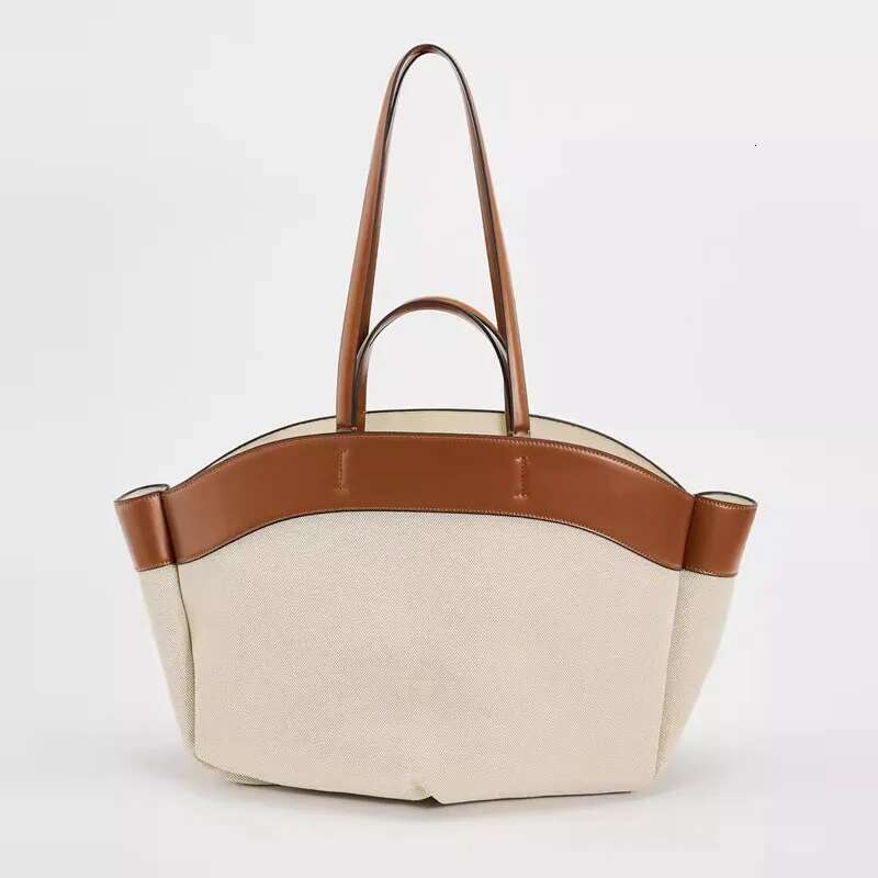 England Style Canvas Tote Bags For Women Designer Handbag And Purse 2024 New In Large Capacity With Inner Pocket Shoulder