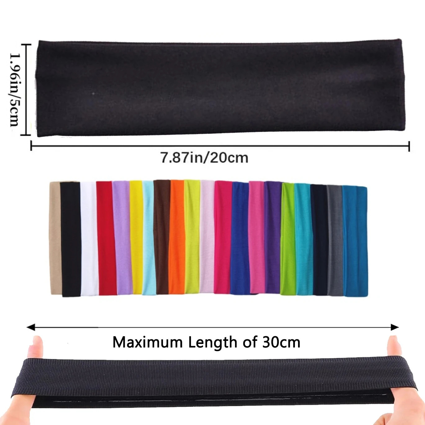 Women Yoga Elastic Turban Hair Band Headband Sports Headbands Headwrap Lace Elastic Sports Headband Unisex Sport Sweat Sweatband 250410