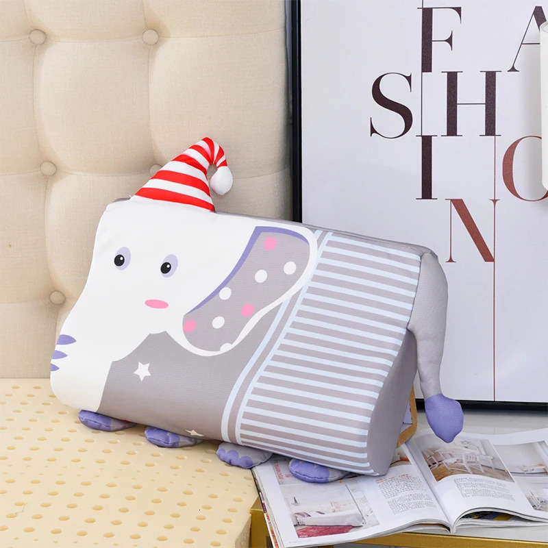 Toddler Memory Foam Pillow With Filler Fiber Slow Rebound Soft Baby Pillow Small Breathable Neck Pillow Cartoon Pillows Washable 251104