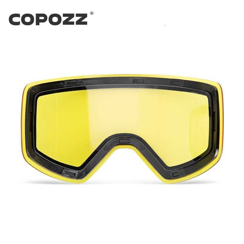 Replacement Ski Goggles Lenses Lens For COPOZZ Model-20101 Anti-fog UV400 Ski Glasses Snowboard Eyewear Lenses Lens Only K251110