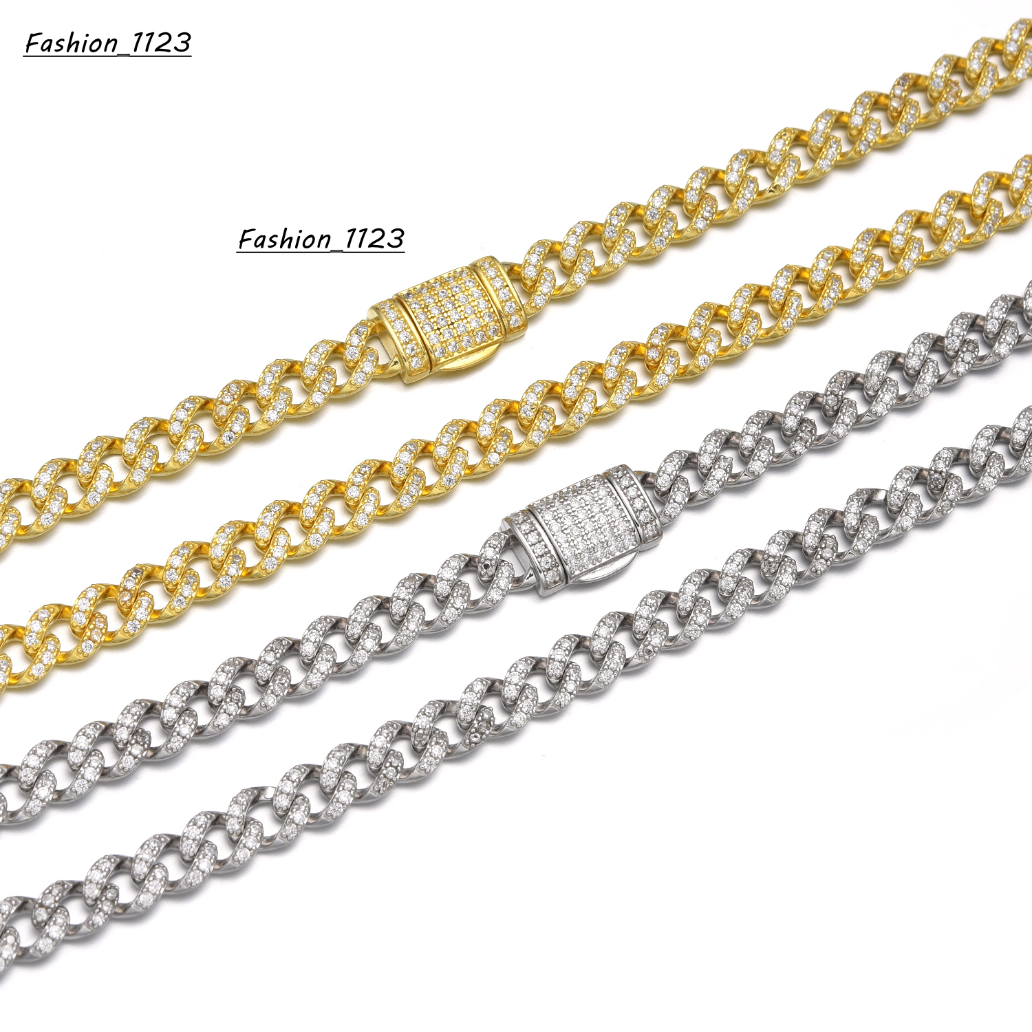 Supplier Selected 925 Sterling Silver Hip Hop Necklace Moissanite Cuban Link Chain Miami Style Rapper Jewelry for Women Men Gift