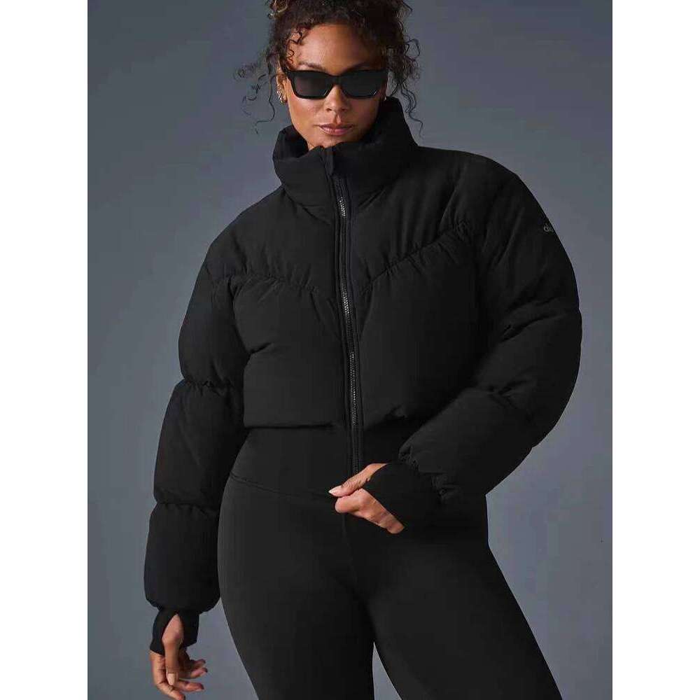 Cotton-Padded Warm Solid White Waist Parkas Short Down Jacket Women Winter Thickened Zipper Stand-Up Collar Slim Women's