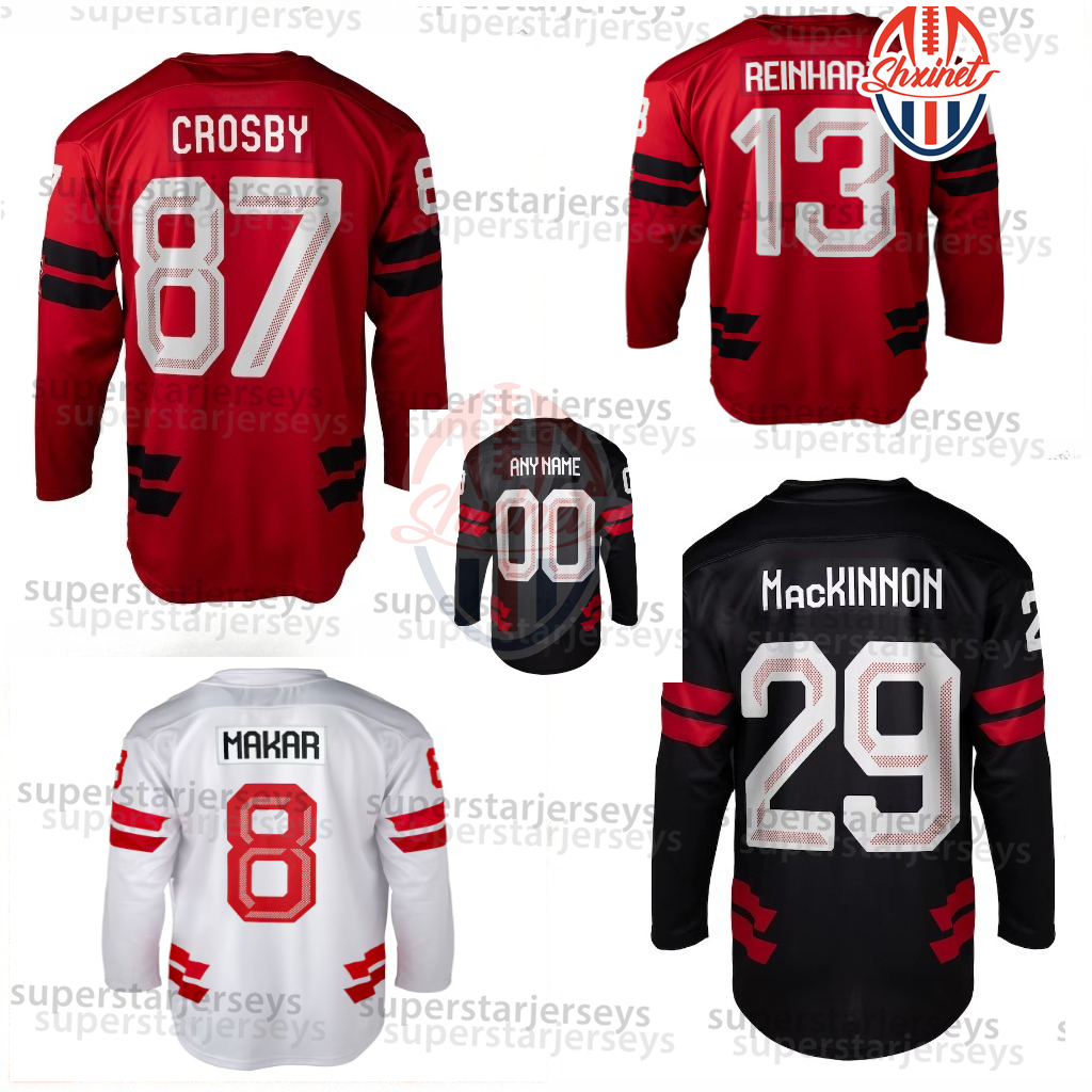 2026 Canada Hockey Jersey Sidney Crosby McDavid Brayden Point Sam Reinhart Nathan MacKinnon Cale Makar Sweater Custom Double-Reinforced Stitching Casu