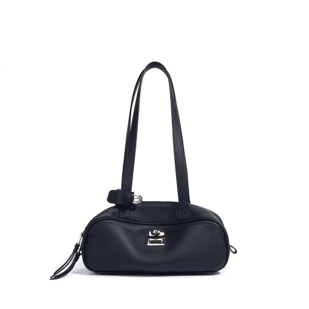 Spring Summer Bright Color Niche Shoulder Bag Minimalist Tote Versatile Commuter Handbag For Women Luxury Genuine Leather Purse St251110