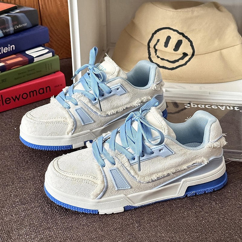 Autumn fashion shoes, casual sports shoes, luxury shoes, youth thick soled new fashion sports white shoes, designer shoes