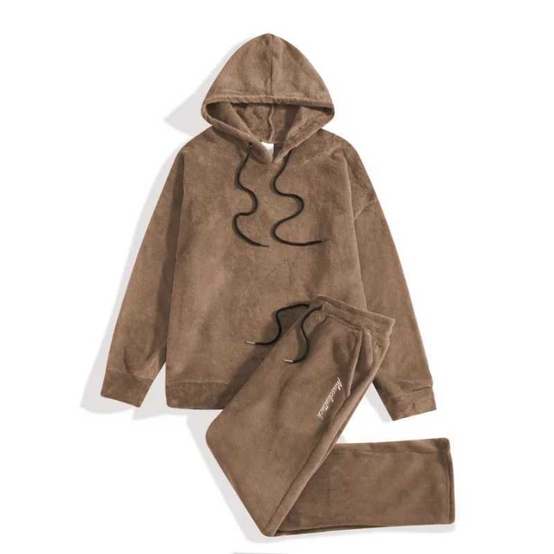 Autumn and Winter Plus Size Mens Clothing Casual Personality Fashion Sweatshirt Jacket Hooded Trousers Suit W251110