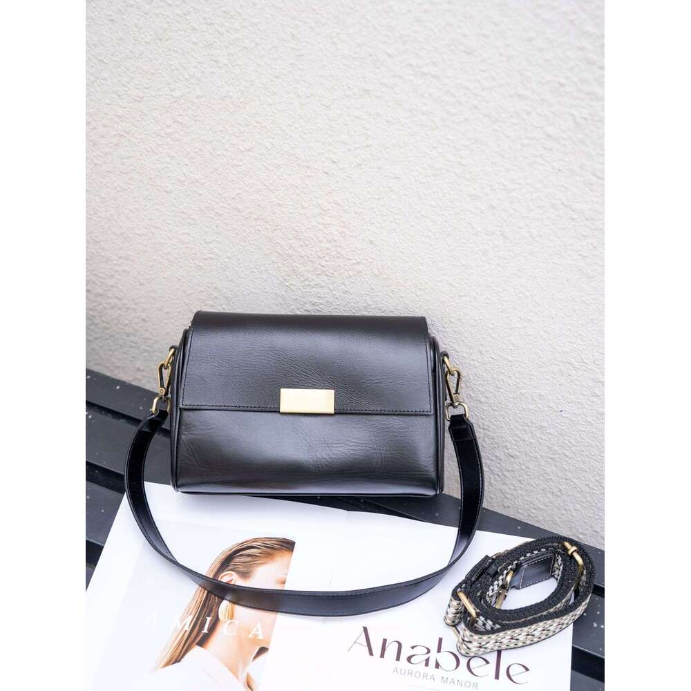 Women S Cross Border Customizable New Genuine Leather Crossbody Top Layer Cowhide Shoulder Commuter Bag High Quality