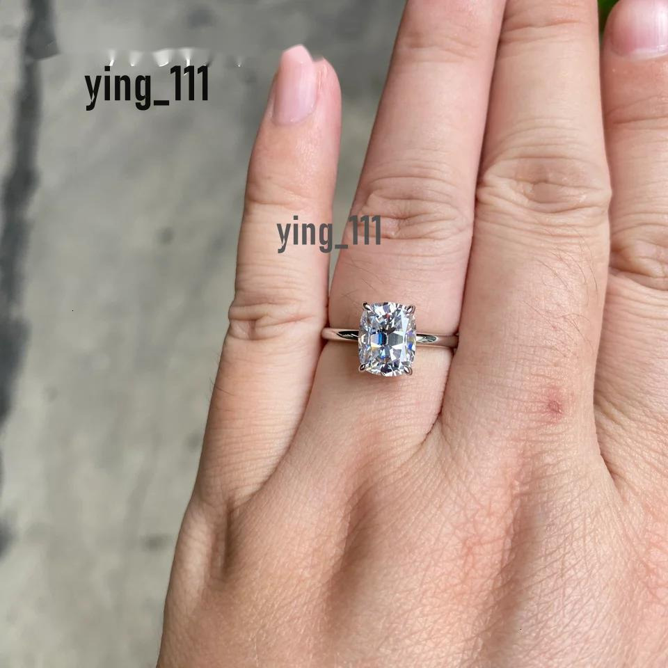 AUAOJEWEL 3Carat 7X9Mm Old Mine Cut Moissanite Engagement Rings Silver 925 18K Real Gold Jewelry With Certificate Luxury Gift