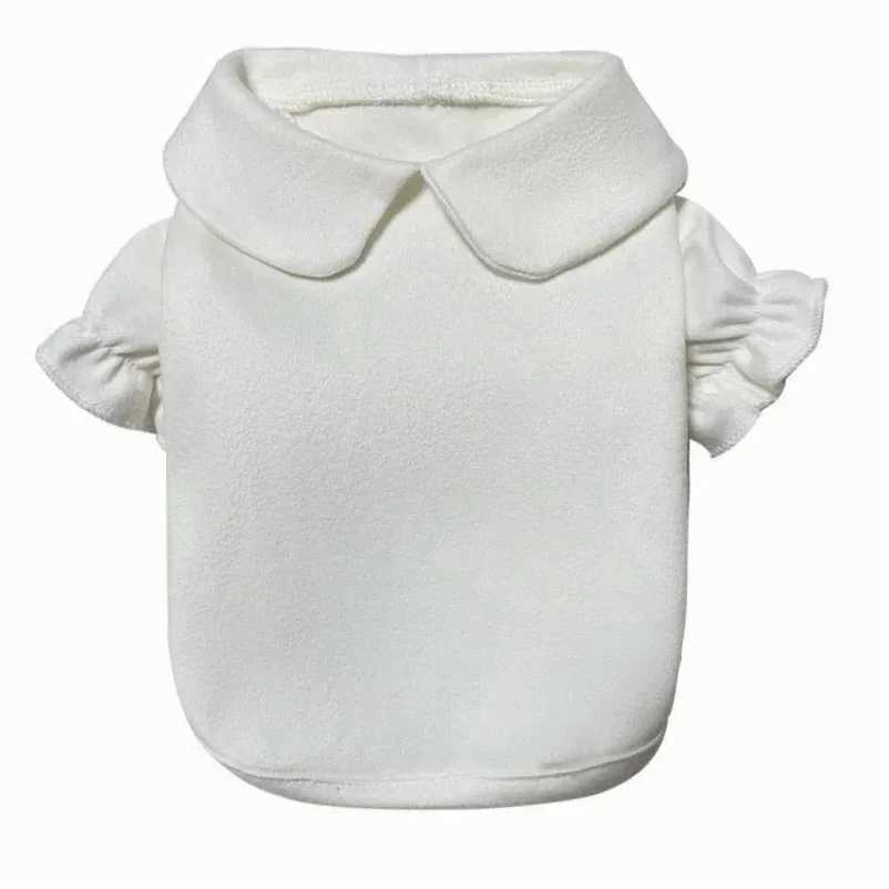 Puppy Bow Knot Dress Set Winter Warm Dog Clothes Pet Christmas Princess Dress Teddy Solid Color Skirt Send Clip J2511101