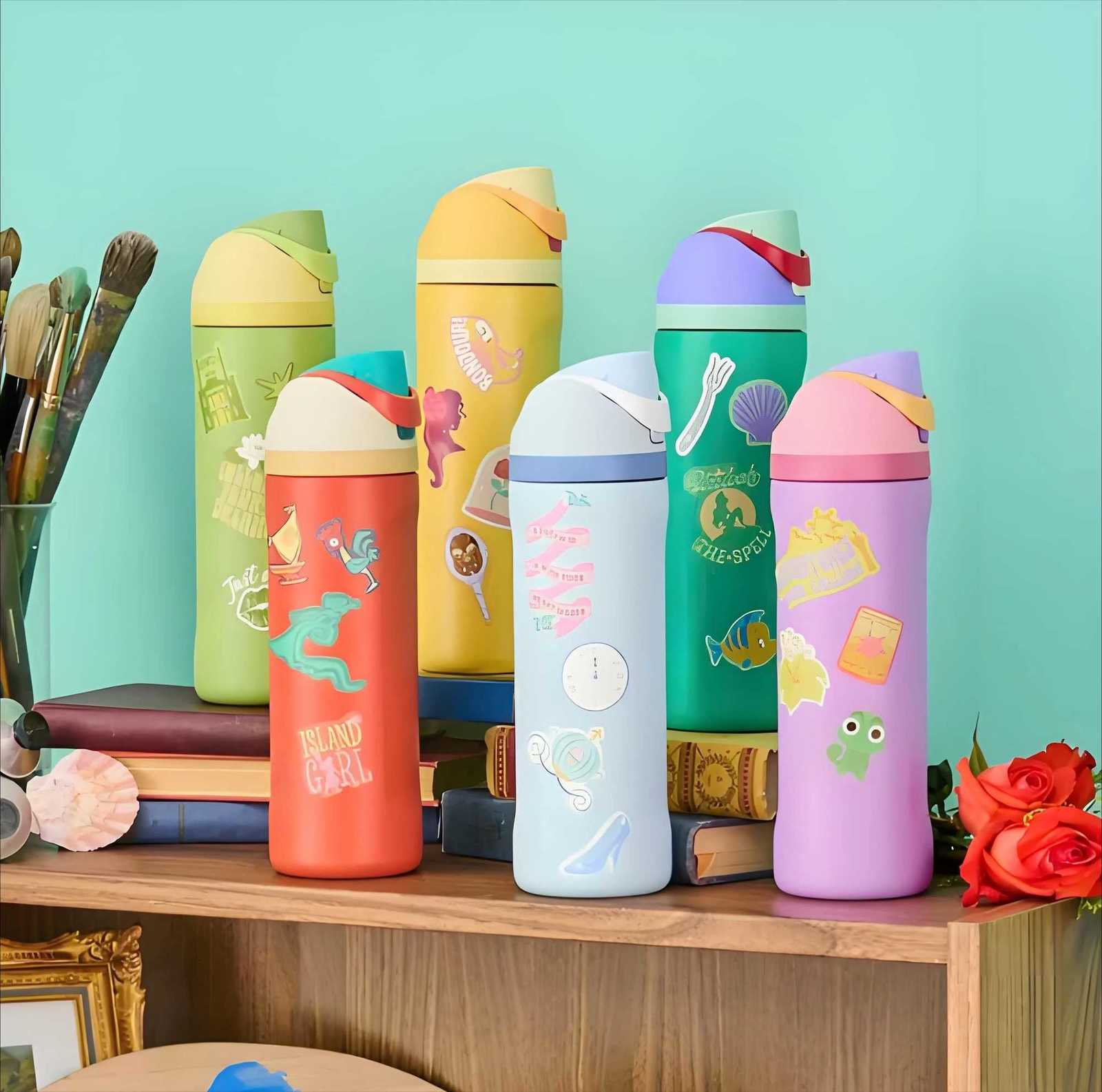 Fashionable cup O---Wa 24oz32oz Stainless Steel Thermos Cup Cold Water Bottle Straw Cup Latest Water Bottle Sports Water Bottle Coffee Cup Y251110