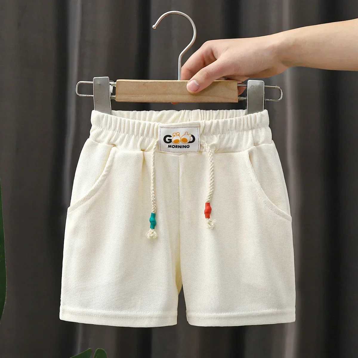 Summer boys shorts candy colored beach shorts childrens casual elastic waist childrens shorts sportswear Z250410