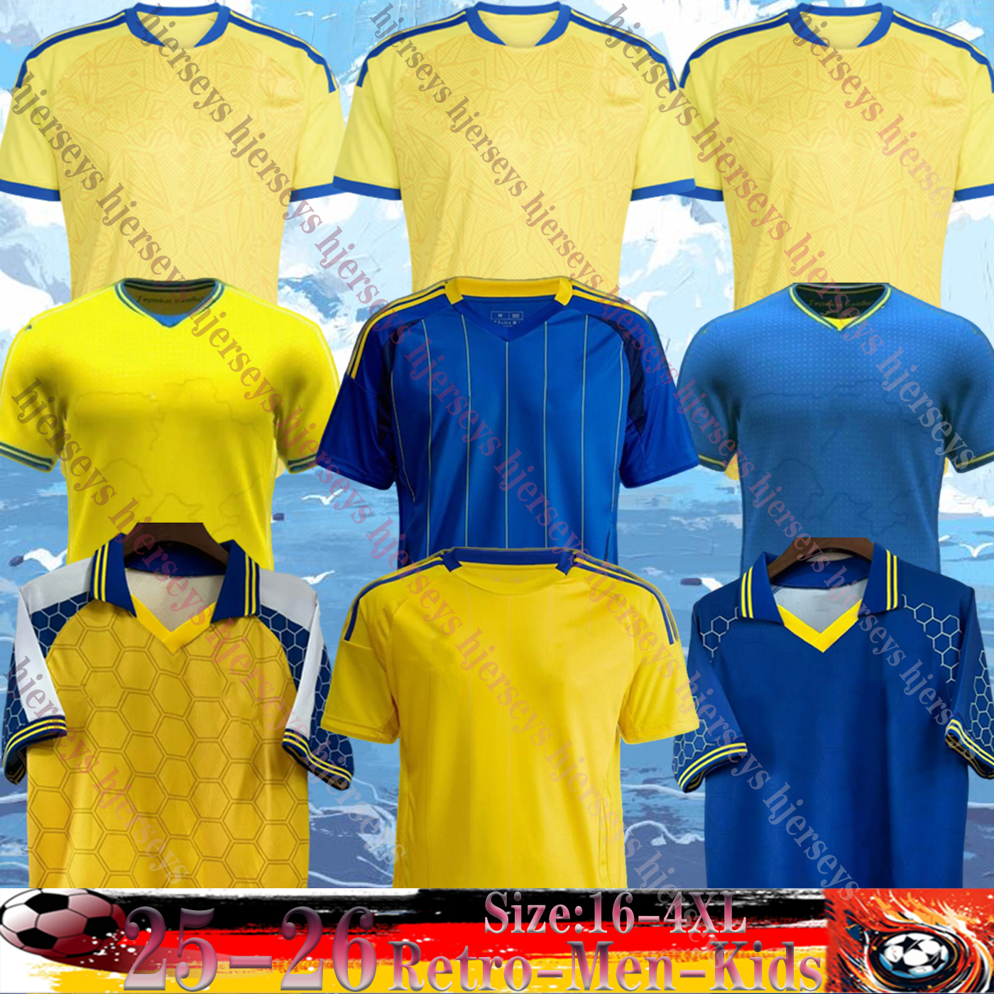 23 24 25 26 27 Ukraine MUDRYK Soccer Jerseys 2025 2026 2027 1998 Home Away National Team Camisetas YARMOLENKO Men Football Shirt kids kit ZABARNYI MYKOLENKO ZINCHENKO