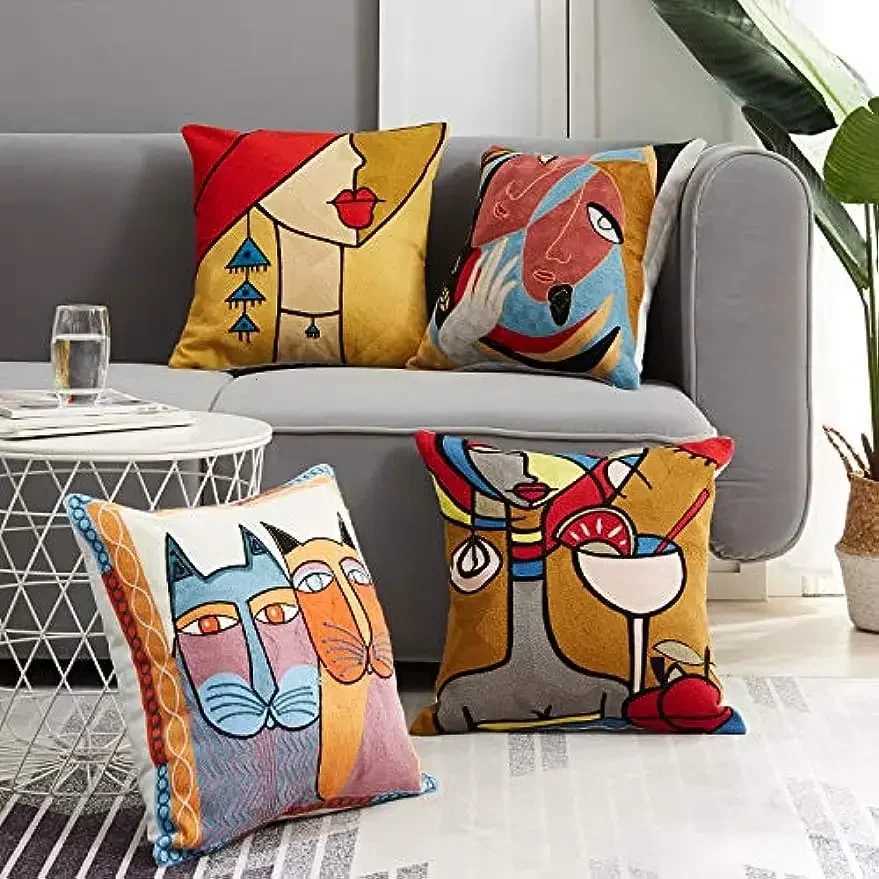 Pillow Case Short Plush Pillow Cover 45 X45 Outdoor Cushion Cover Decorative Sofa Home Autumn decoration Y251110
