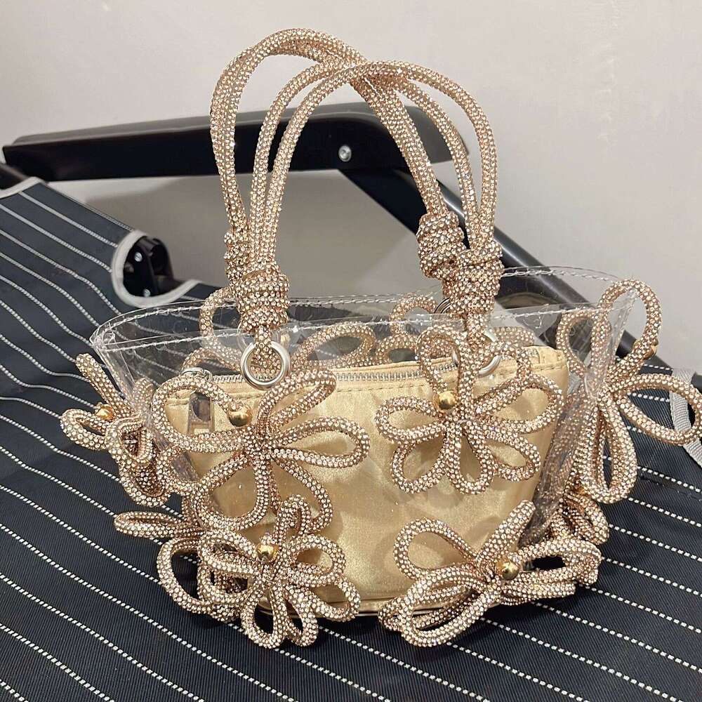 25 women's bags, bright with dias, French fairy super sparkg rhie wer bucket bag, vegetable basket handbag, 2025 new casual versatile fashion clo