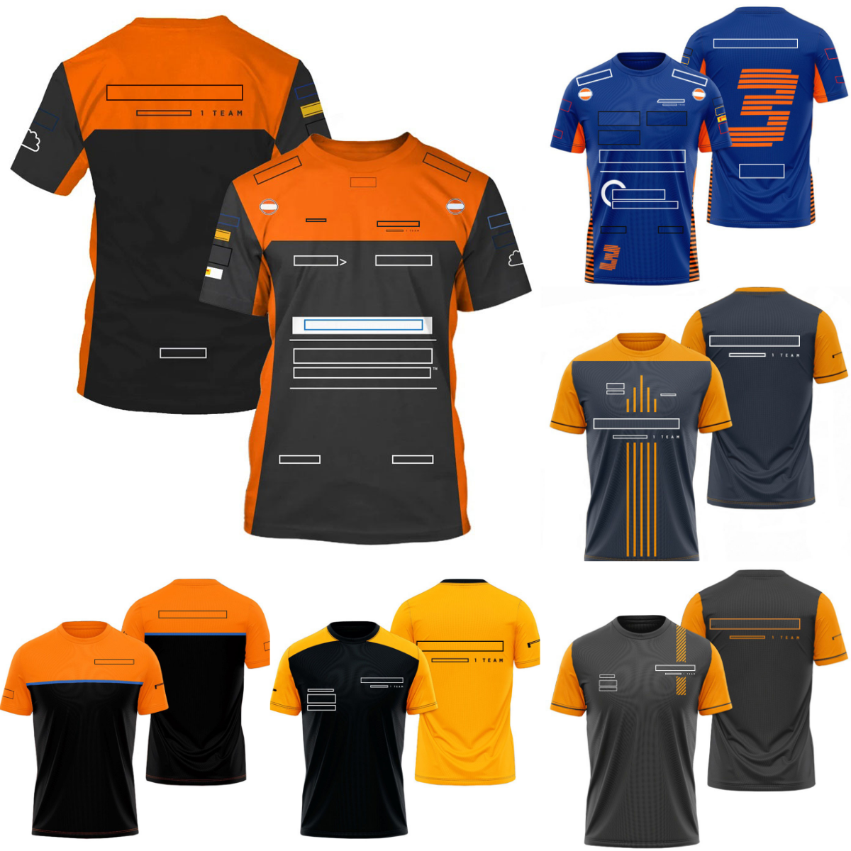 2024 New F1 T-Shirt Formula 1 T-Shirts Racing Team T Shirts Fans Summer Men's Sports Breathable Short Sleeves Quick Dry Tops free shipping